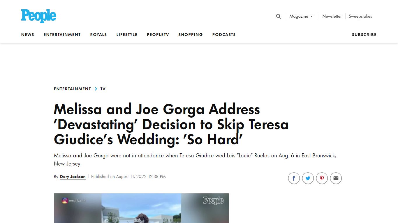 Melissa and Joe Gorga Address 'Devastating' Decision to Skip Teresa ...